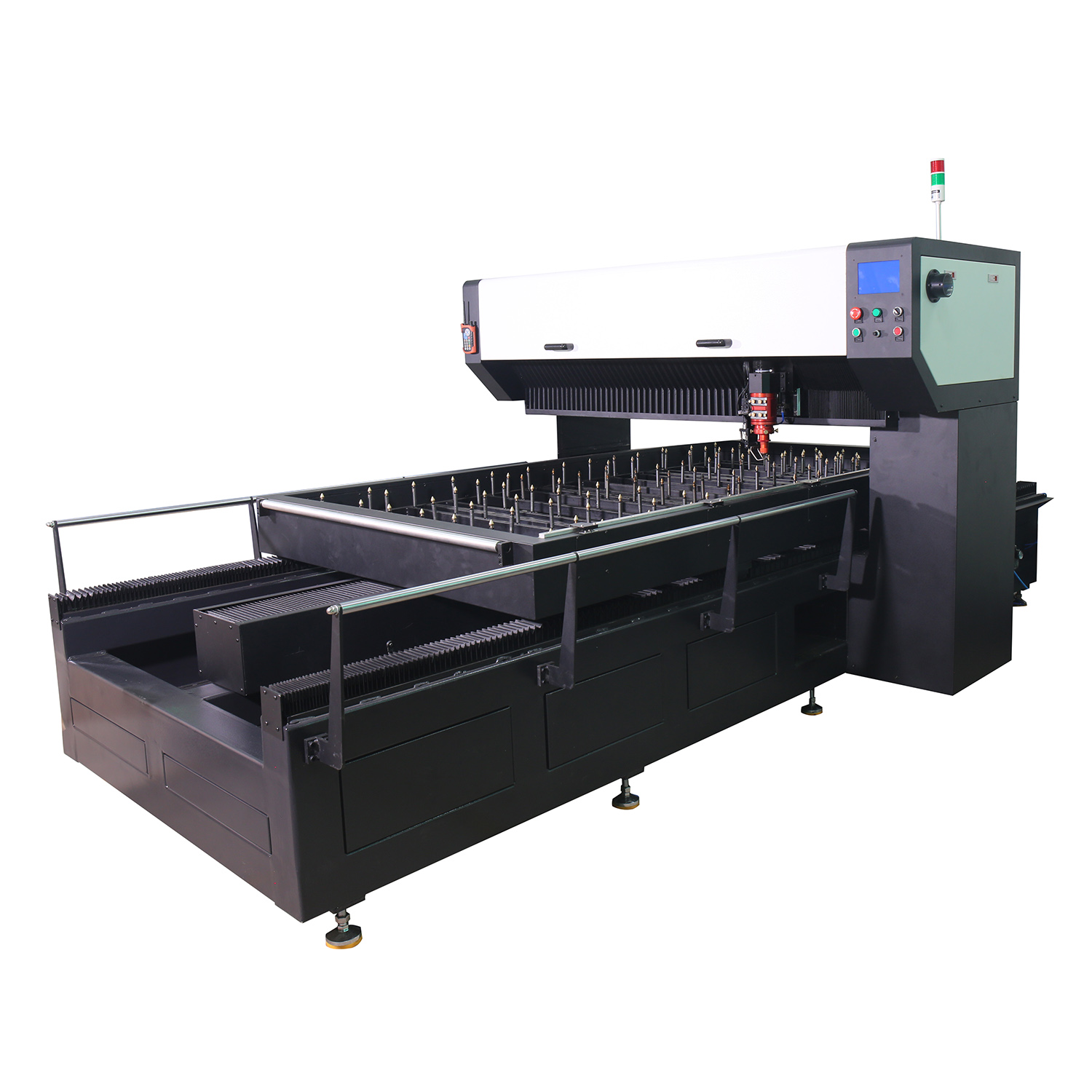 Máquina de corte por láser CNC de matriz plana y giratoria